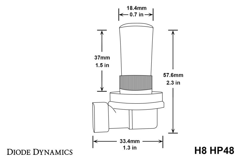 Diode Dynamics H8 HP48 LED - Froid - Blanc (Paire)