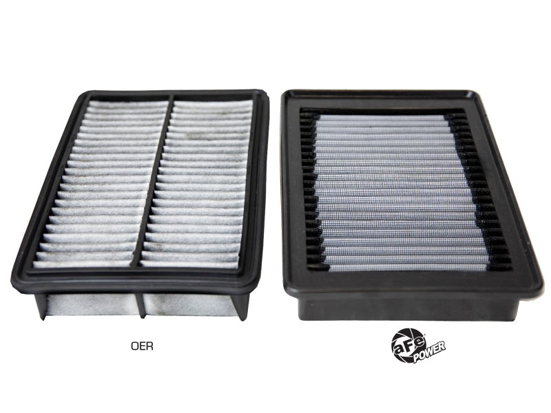 Filtre à air de remplacement d'origine aFe MagnumFLOW avec support Pro Dry S 19-22 Mazda 3 (L4-2.0/2.5L)