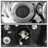 Phares de projecteur Spyder BMW Z3 96-02 LED Halo Chrome High H1 Low H1 PRO-YD-BMWZ396-HL-C