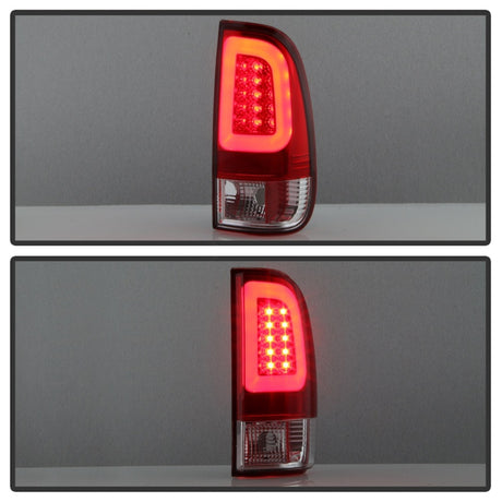 Feux arrière à LED Spyder 97-03 Ford F150 Stylsd. F250 V3 - Rouge/Clr ALT-YD-FF15097V3-LBLED-RC
