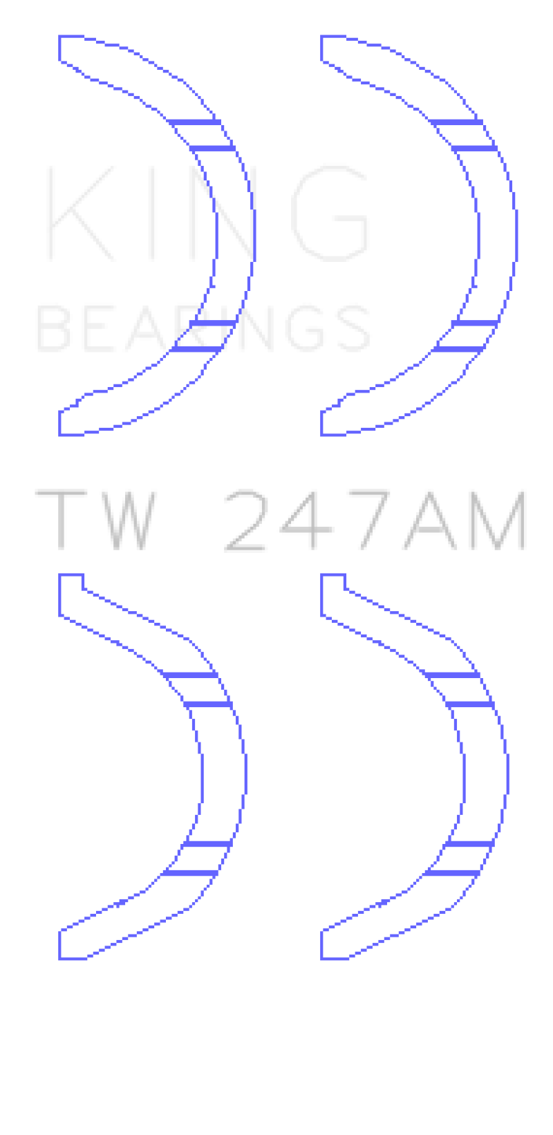 Ensemble de rondelles de butée King Mitsubishi 6G71/6G72/6G72T/6G73 V6/Hyundai G6AV V6