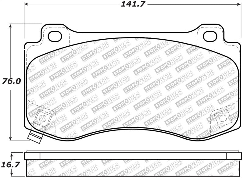 Plaquettes de frein StopTech Street Select - Arrière