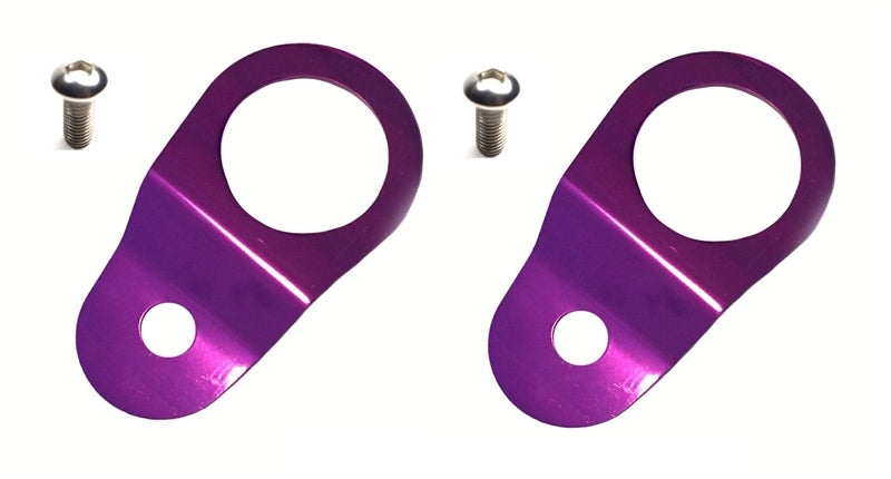 Support de radiateur Torque Solution avec inserts (violet) : Mitsubishi Evolution 7/8/9