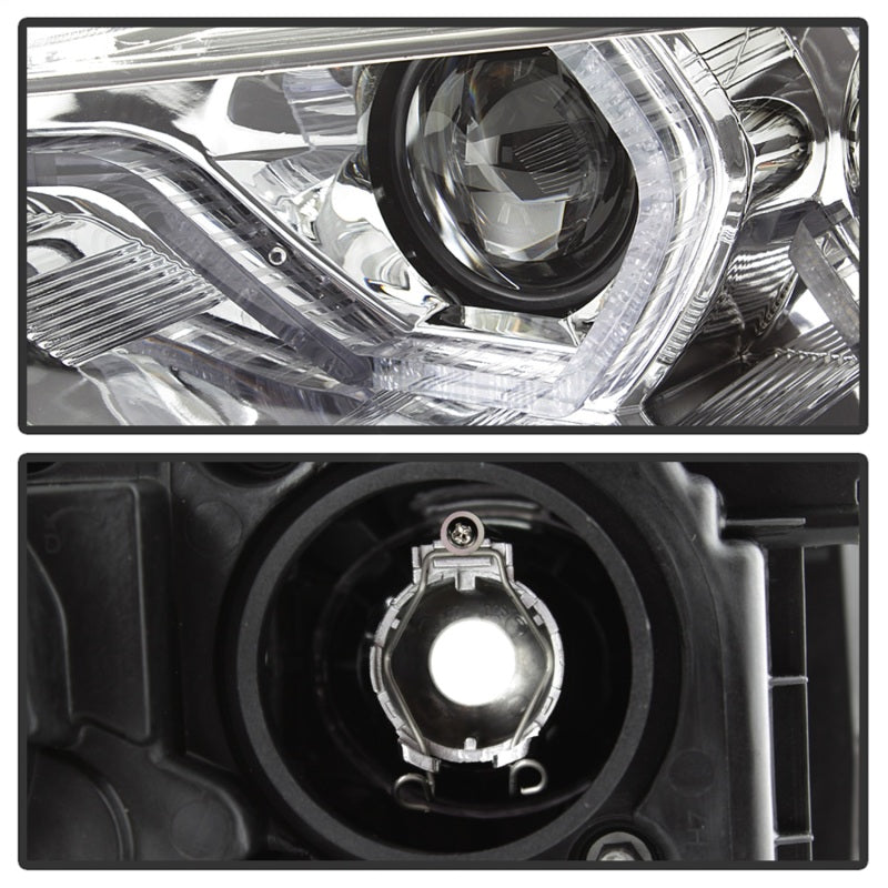 Phares de projecteur Spyder 12-14 BMW F30 Série 3 4DR - LED DRL - Chrome (PRO-YD-BMWF3012-DRL-C)