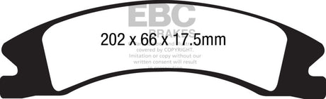 Plaquettes de frein avant EBC 15+ Cadillac Escalade Ext/Esv 6.2 2WD Yellowstuff