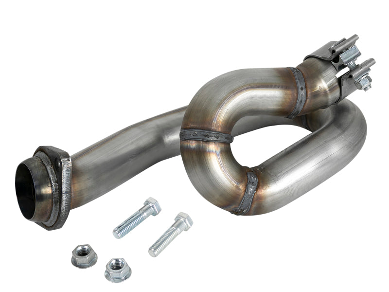 aFe POWER Twisted Steel Loop Relocation Pipe 2018 Jeep Wrangler (JL) V6-3.6L