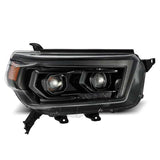 Phares à LED AlphaRex 10-13 Toyota 4Runner LUXX Projecteur Style Plank Alpha Noir avec signal Seq/DRL