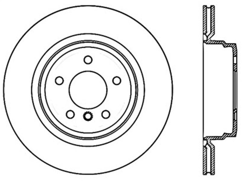 Rotor arrière gauche percé StopTech pour BMW Série 325 06 / BMW Série 328 07-09