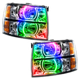Oracle 07-13 Chevrolet Silverado SMD HL - Square Style - ColorSHIFT w/ Simple Cntrl