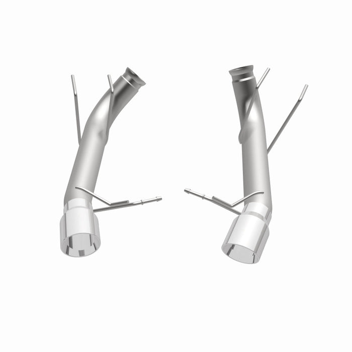 Échappement arrière double à double sortie arrière MagnaFlow 13 Ford Mustang en acier inoxydable avec essieu arrière et catalyseur (compétition)