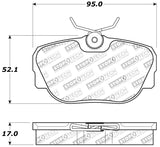 Plaquettes de frein StopTech Performance