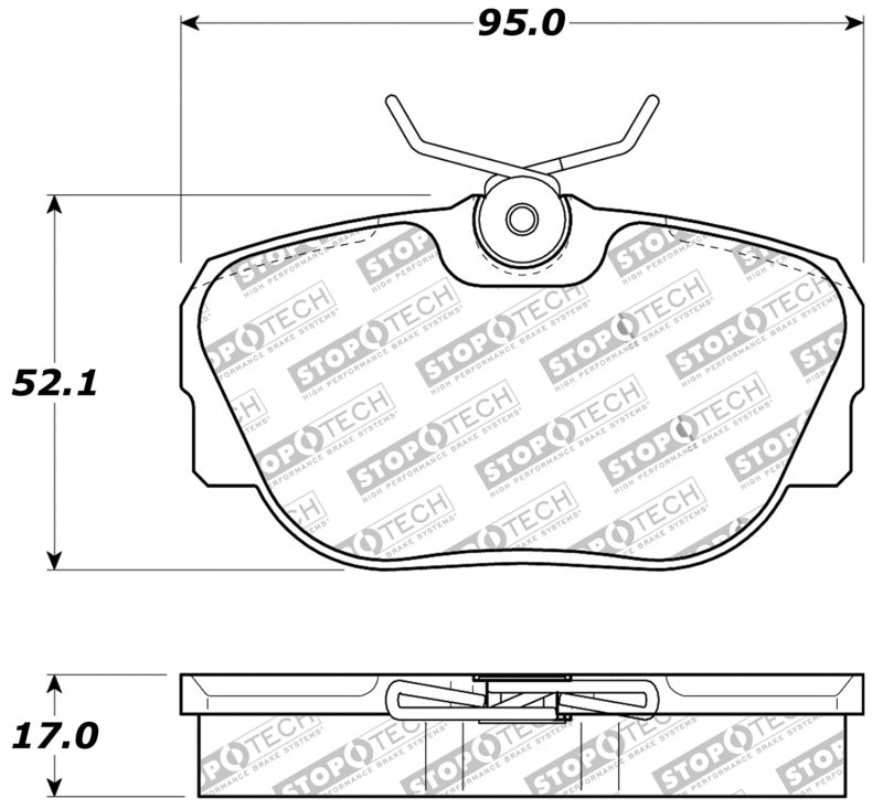 Plaquettes de frein StopTech Performance