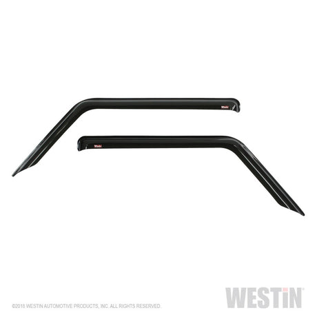 Déflecteur d'air mince Westin 2018-2019 Jeep Wrangler JL Wade 2 pièces - Fumé