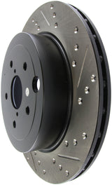 Disque de frein sport rainuré et percé StopTech 08+ Subaru STI (ne convient pas aux modèles 05-07)