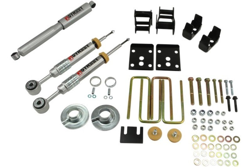 Kit d'abaissement Belltech 09-13 Ford F150 Std Cab 2wd Short Bed 2WD avec amortisseurs SP 4in R Drop