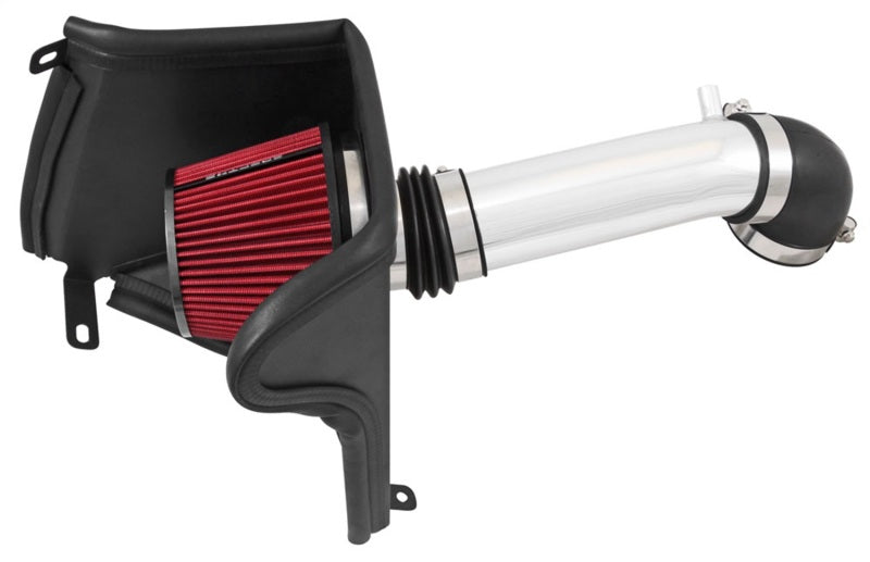 Spectre 91-01 Jeep Cherokee L6-4.0L F/I Air Intake Kit - Polished w/Red Filter