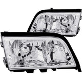 Phares en cristal ANZO 1994-2000 Mercedes Benz Classe C W202 Chrome