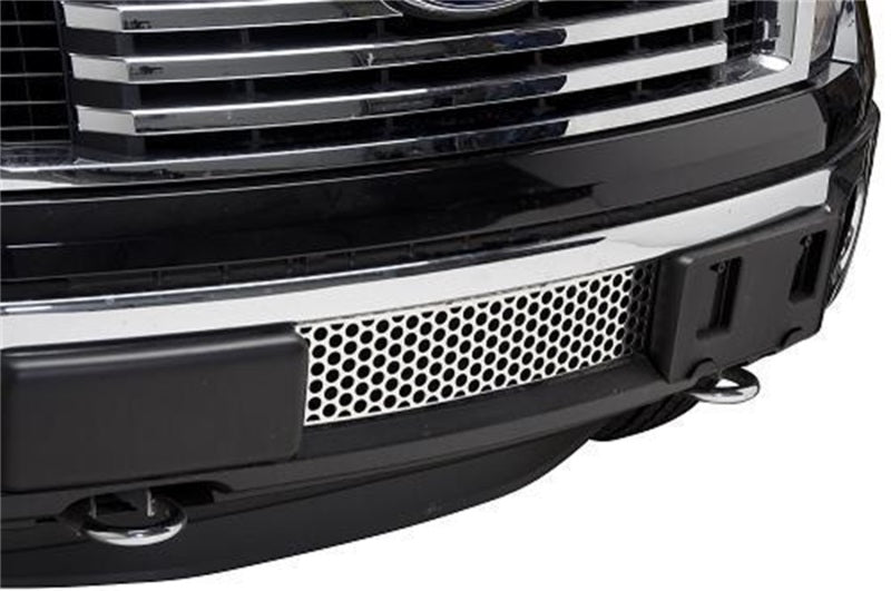 Putco 11-14 Ford F-150 - Calandre EcoBoost - Acier inoxydable - Inserts de calandre de pare-chocs à motif perforé