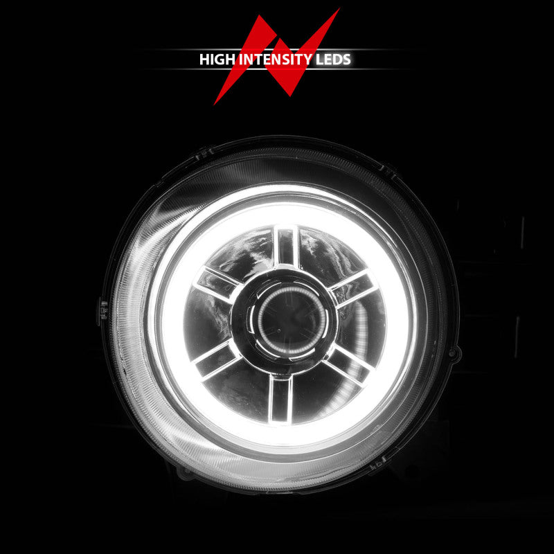 Phares de projecteur ANZO 2007-2013 Toyota Fj Cruiser avec halo chromé