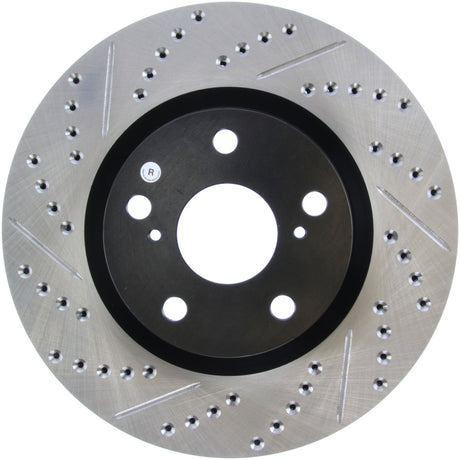 Rotor avant droit fendu et percé StopTech 07-09 Lexus ES 250/ES 300/ ES330/ES350 SportStop