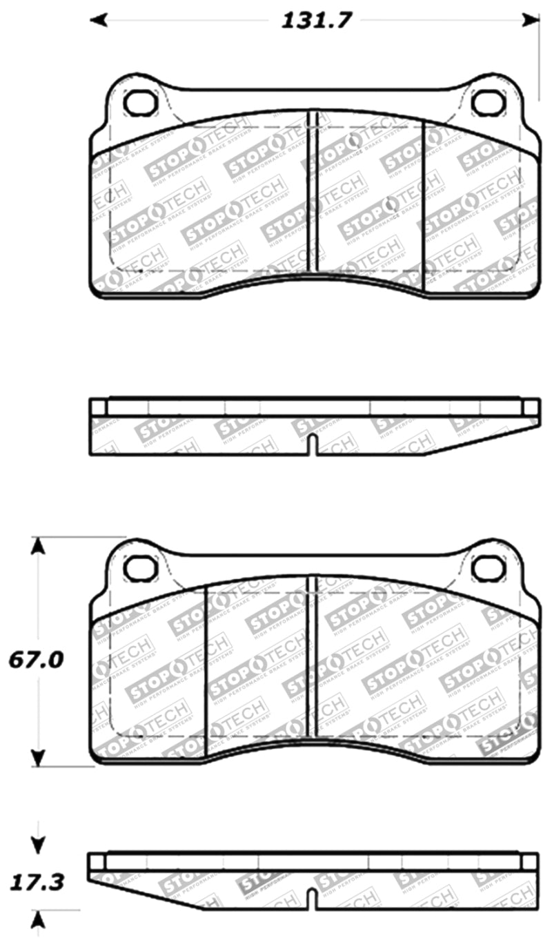 Plaquettes de frein avant et arrière StopTech Performance pour Ferrari F40 88-92 / F50 94-97