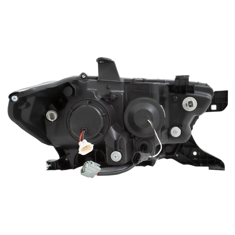 Phares de projecteur ANZO 2016-2017 Toyota Tacoma avec interrupteur de style planche noir avec ambre avec DRL