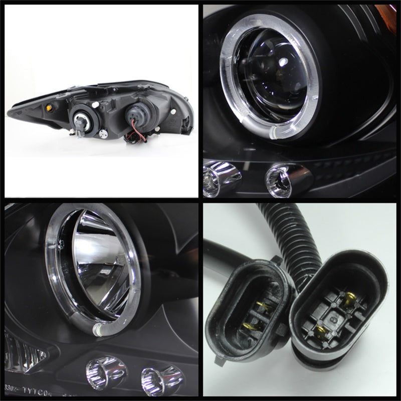 Phares de projecteur Spyder Scion TC 08-10 Halo LED - LED remplaçables Blk PRO-YD-TTC08-HL-BK