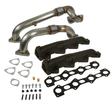 Kit de tuyaux d'échappement BD Diesel 08-10 Ford F-250/F-350/F-450/F-550 Powerstroke 6,4 L avec ensemble de collecteurs