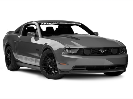 Raxiom 10-12 Ford Mustang avec phares CCFL Halo Projector Headlights - Boîtier noir (lentille transparente)
