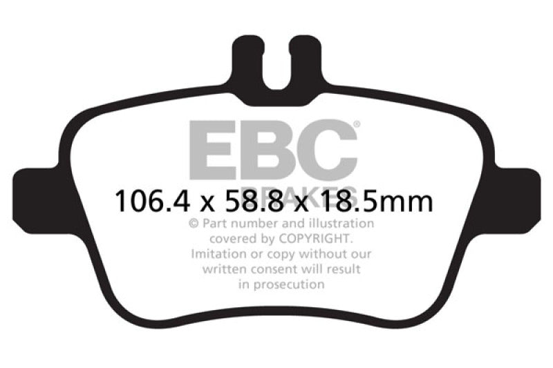 Plaquettes de frein arrière EBC 13+ Mercedes-Benz CLA250 2.0 Turbo Yellowstuff