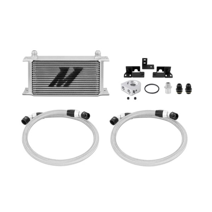 Kit de refroidisseur d'huile Mishimoto 07-11 Jeep Wrangler JK - Argent