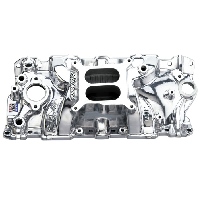 Collecteur poli Edelbrock SBC Performer Eps