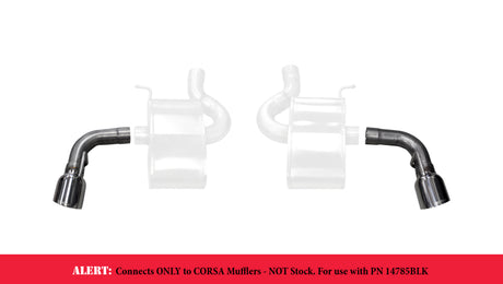Kit d'embout poli pour échappement Corsa 16-17 Chevy Camaro SS 2,75 pouces d'admission / 4,5 pouces de sortie (pour échappement Corsa uniquement)