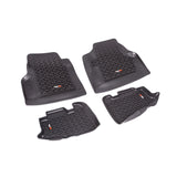 Revêtement de sol avant/arrière Rugged Ridge noir pour Jeep Wrangler TJ 1997-2006
