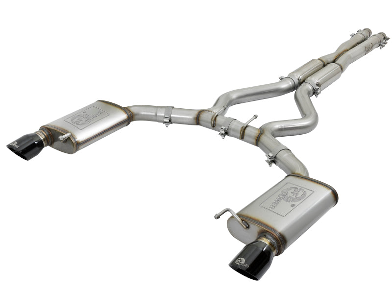 aFe 20-22 Audi RS6 Avant V8 4L (tt) MACH Force-Xp 3 pouces à 2,5 pouces 304 SS Cat-Back avec embout noir