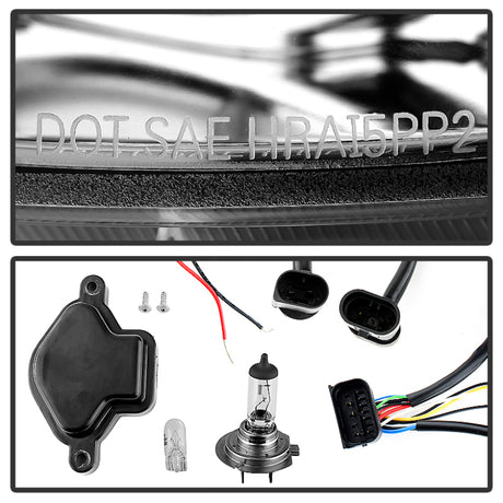 Phares de projecteur Spyder BMW E46 Série 3 02-05 4DR 1 pièce LED Halo Chrm PRO-YD-BMWE4602-4D-AM-C