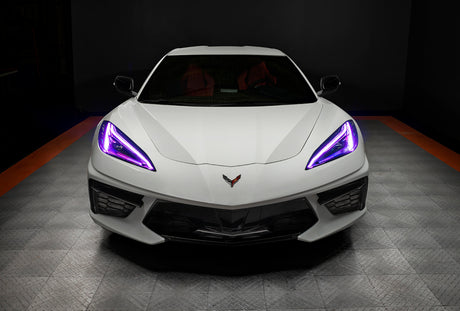 Kit de phares DRL RVB+A Oracle 20-21 Chevy Corvette C8 - ColorSHIFT avec commande simple VOIR LA GARANTIE