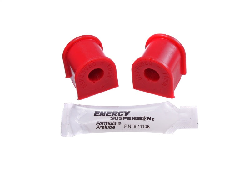 Bagues de barre stabilisatrice arrière 11 mm pour Honda Civic 06-11 (sauf Si) Energy Suspension - Rouge