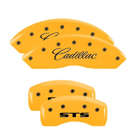 Couvre-étriers MGP 4 gravés avant et arrière MGP finition jaune noir Char 2004 GMC Savana 1500