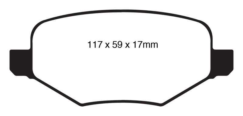 Plaquettes de frein arrière EBC 11-14 Ford Edge 2.0 Turbo Ultimax2