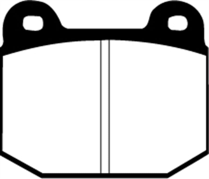 Plaquettes de frein avant EBC 87-92 Alfa Romeo 75 1.6 Greenstuff