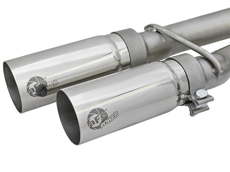 Échappement arrière de catalyseur aFe POWER Rebel Series 2-1/2 po 409 SS avec embouts polis 16-17 Nissan Titan V8 5,6 L
