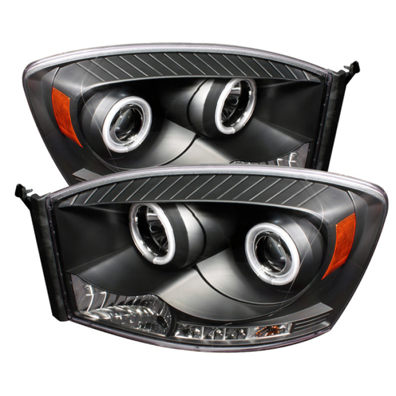 Phares de projecteur Spyder Dodge Ram 1500 06-08 06-09 CCFL Halo LED Blk PRO-YD-DR06-CCFL-BK