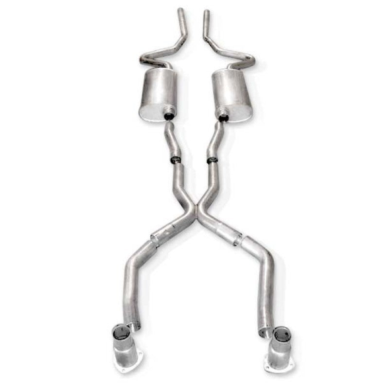 Échappement double en acier inoxydable de 2,5 pouces pour Chevy Chevelle Small/Big Block 1968-72