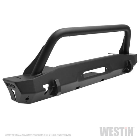 Pare-chocs avant court Westin 18-22 Jeep Wrangler JL / 20-22 Gladiator WJ2 avec pare-buffles - Tex. Blk