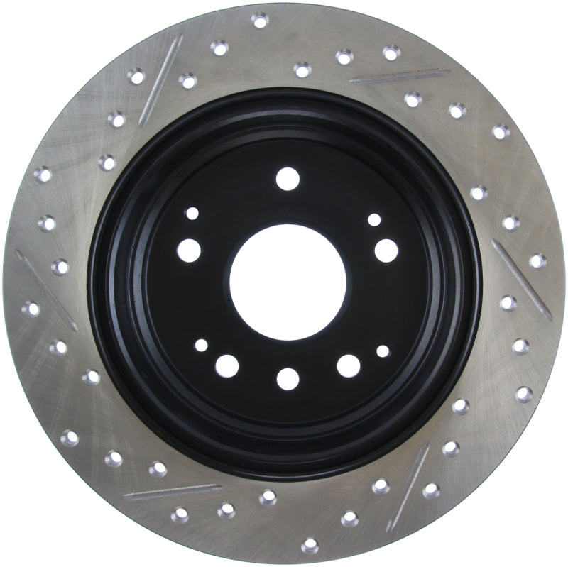 StopTech 04-08 Acura TL / 03-09 Honda Element Slotted & Drilled Left Rear Rotor