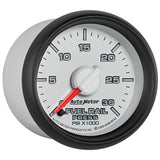 Manomètre de pression de rampe de carburant diesel Autometer Factory Match 52,4 mm 0-30 000 PSI SE, Cummins 6,7 L, Dodge