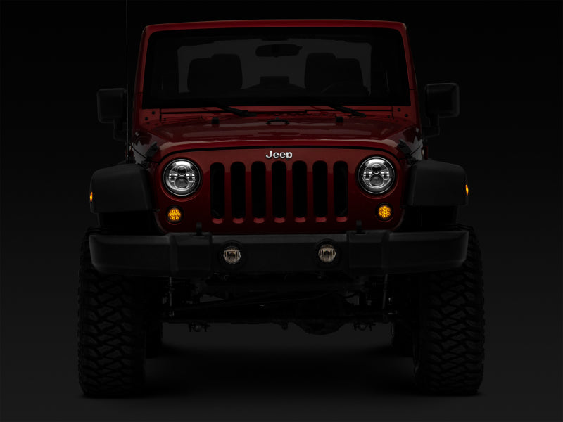 Clignotants LED ambrés Raxiom 07-18 Jeep Wrangler JK Axial Series (fumés)