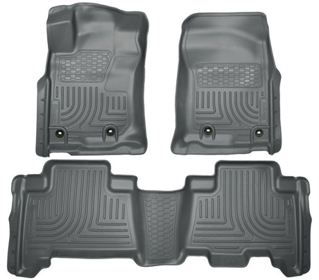 Revêtements de sol avant et 2e siège Husky Liners 2013 Toyota 4Runner WeatherBeater Grey