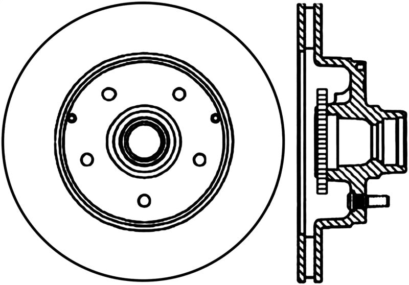 Rotor fendu avant droit StopTech Cryo-Stop pour Chevrolet Impala 94-96 / Chevrolet Caprice 91-96